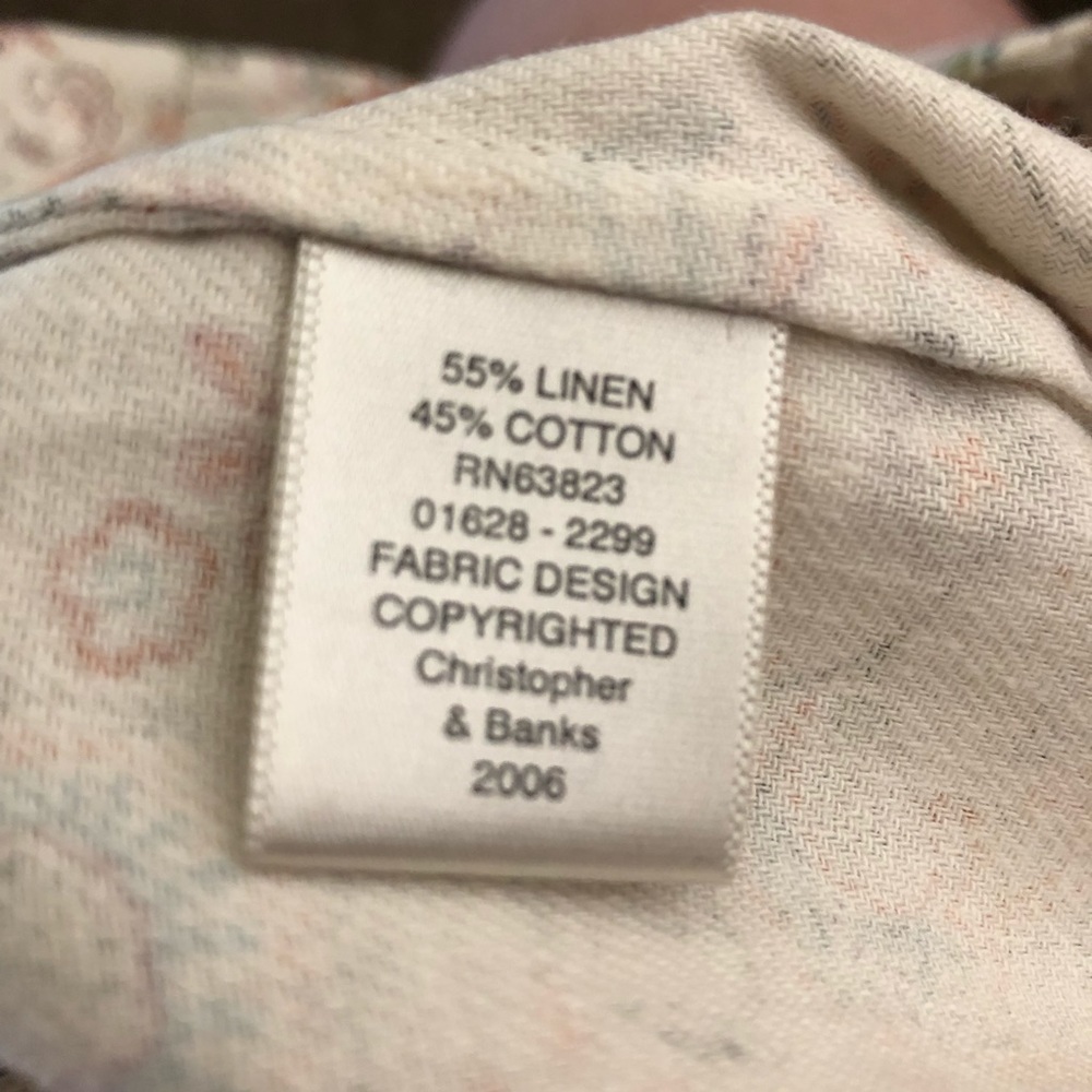 C & B Light Weight One Button Jacket-Sz L-Cream/Tn - Picture 8 of 9